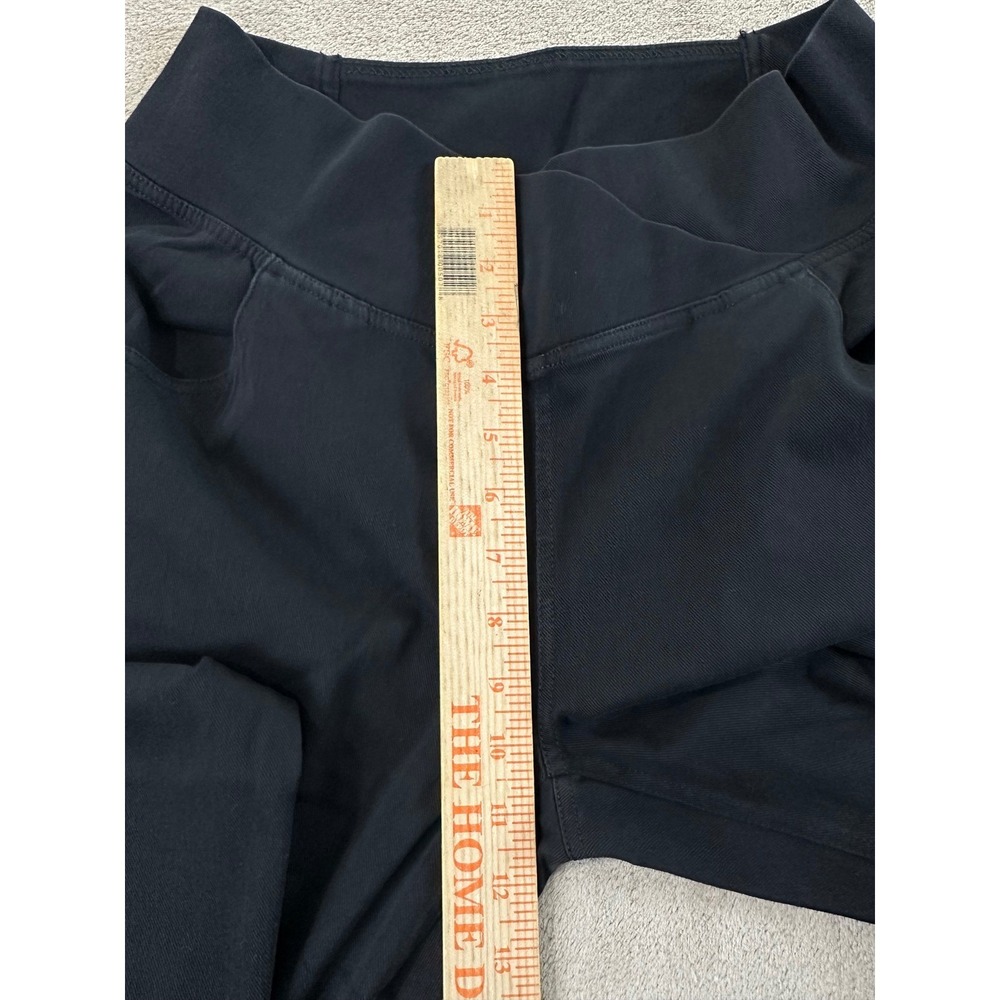 Halara Flex Denim Flare Pants Womens Large Tall Black High Waisted Crossover NEW - Picture 11 of 15